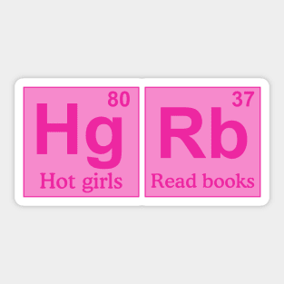 Hot girls read books, periodically Sticker